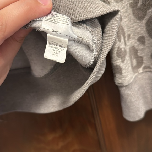 Old Navy Grey Leopard Print Sweatshirt - Picture 13 of 13